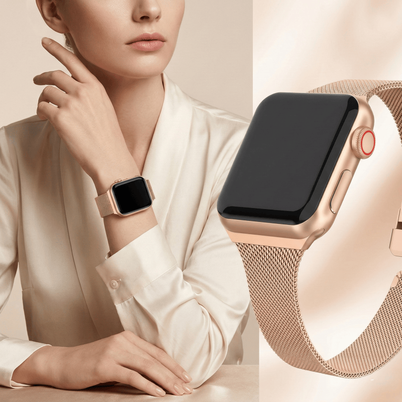 Mesh Coil Strip - Apple Watchバンド用ミラネーゼループ 44mm 40 45 41