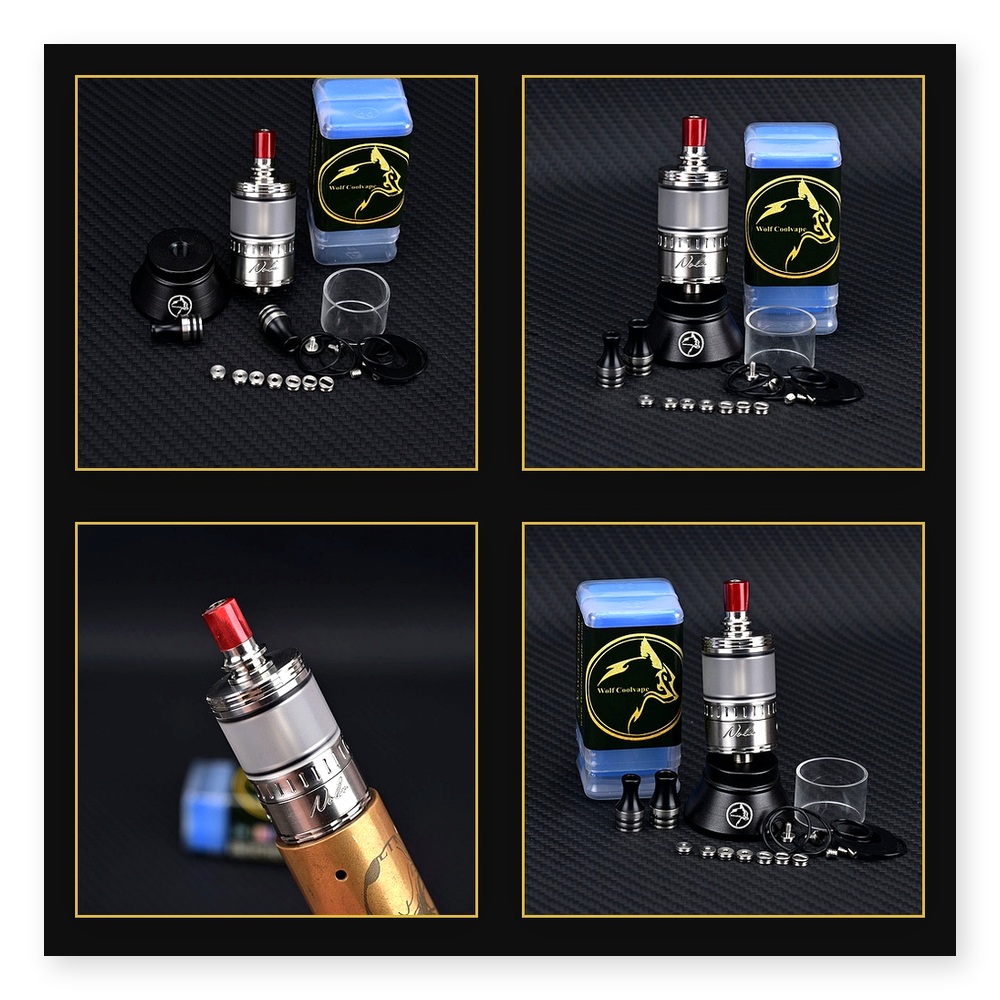Vaping Air - Wolfcoolvape NOLA RTA 3.2ml リビルダブルアトマイザータンク -