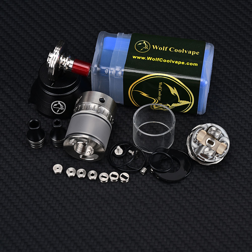 Wolfcoolvape NOLA RTA リビルダブルアト - Vaping Air のレビューと価格