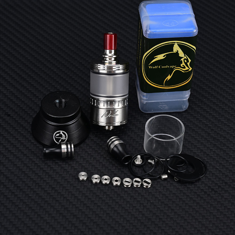 Wolfcoolvape NOLA RTA リビルダブルアト - Vaping Air のレビューと価格