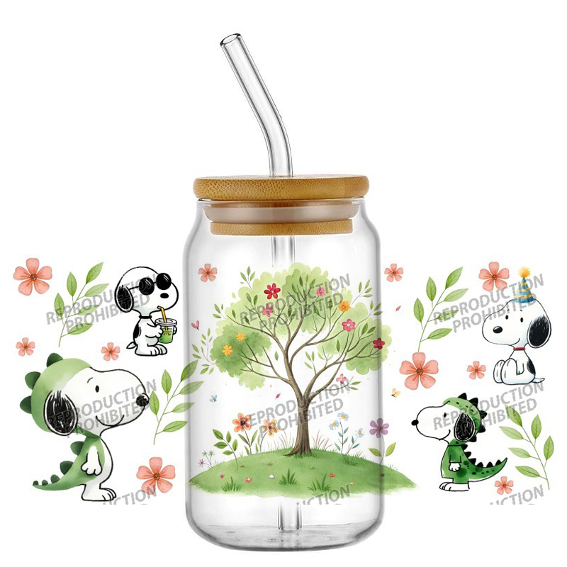 人気の可愛い犬の誕生日おめでとう絵画 16オンス UV DT - Rdta Tank Glass のレビューと価格