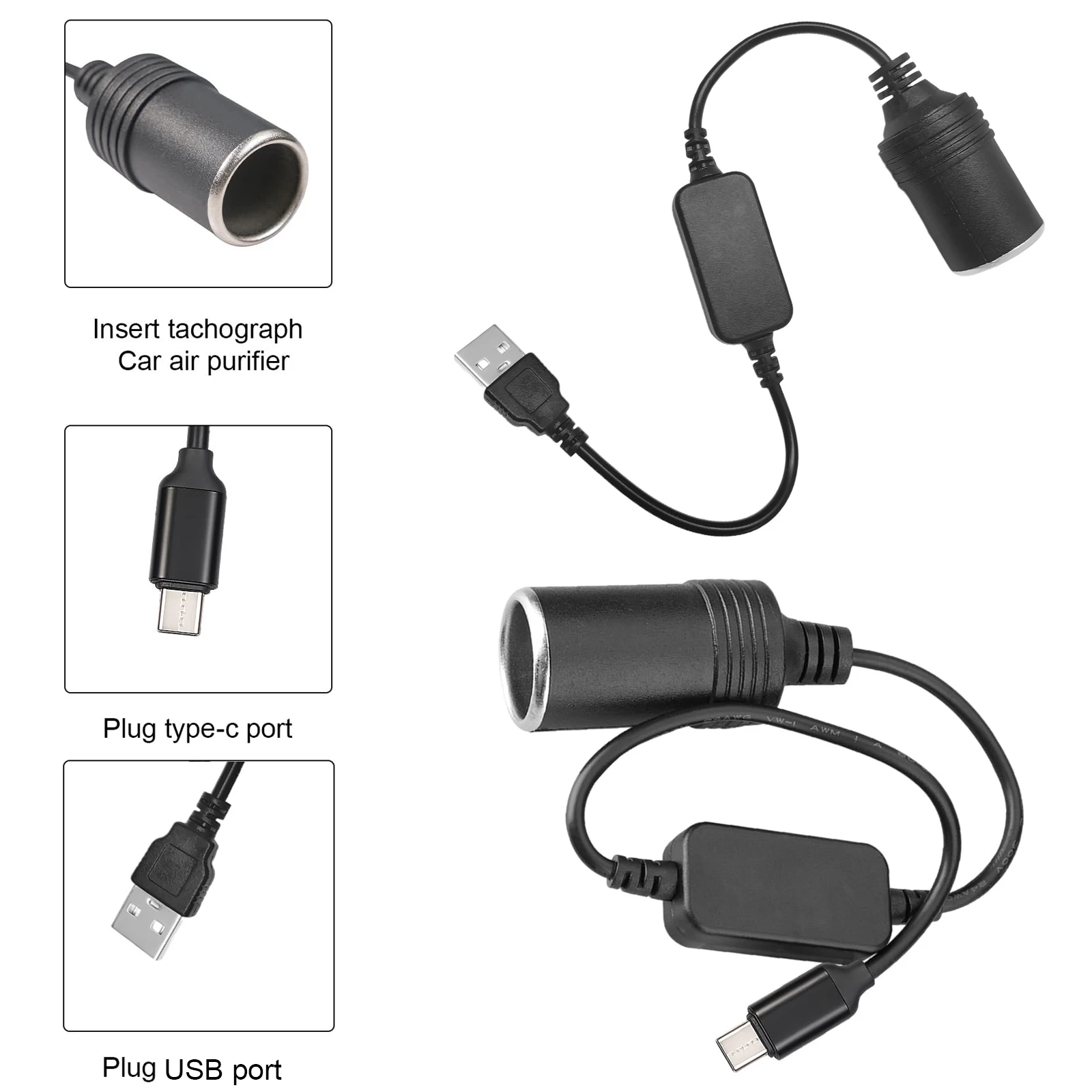5V から 12V シガーライターソケットタイプ C USB - Accessories For Vaping のレビューと価格