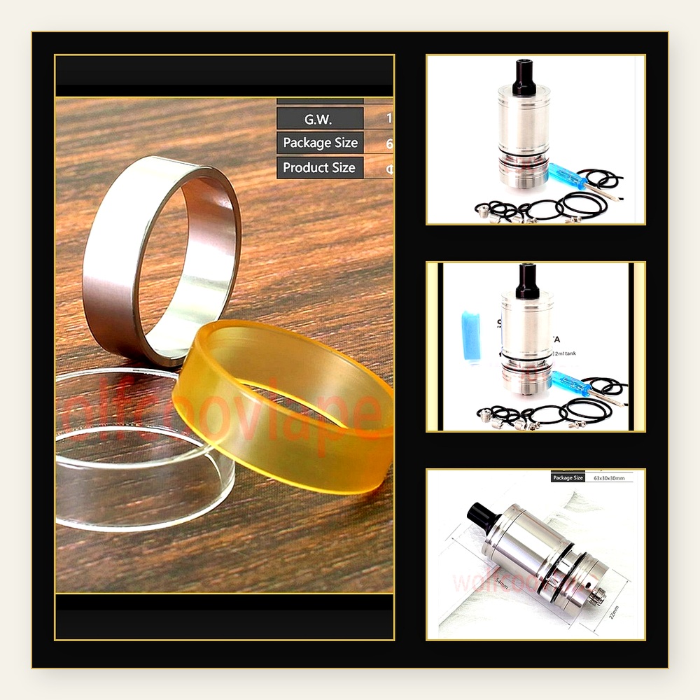 Wolfcoolvape Lindy RTA 5mlタンクア - Vaping Air のレビューと価格